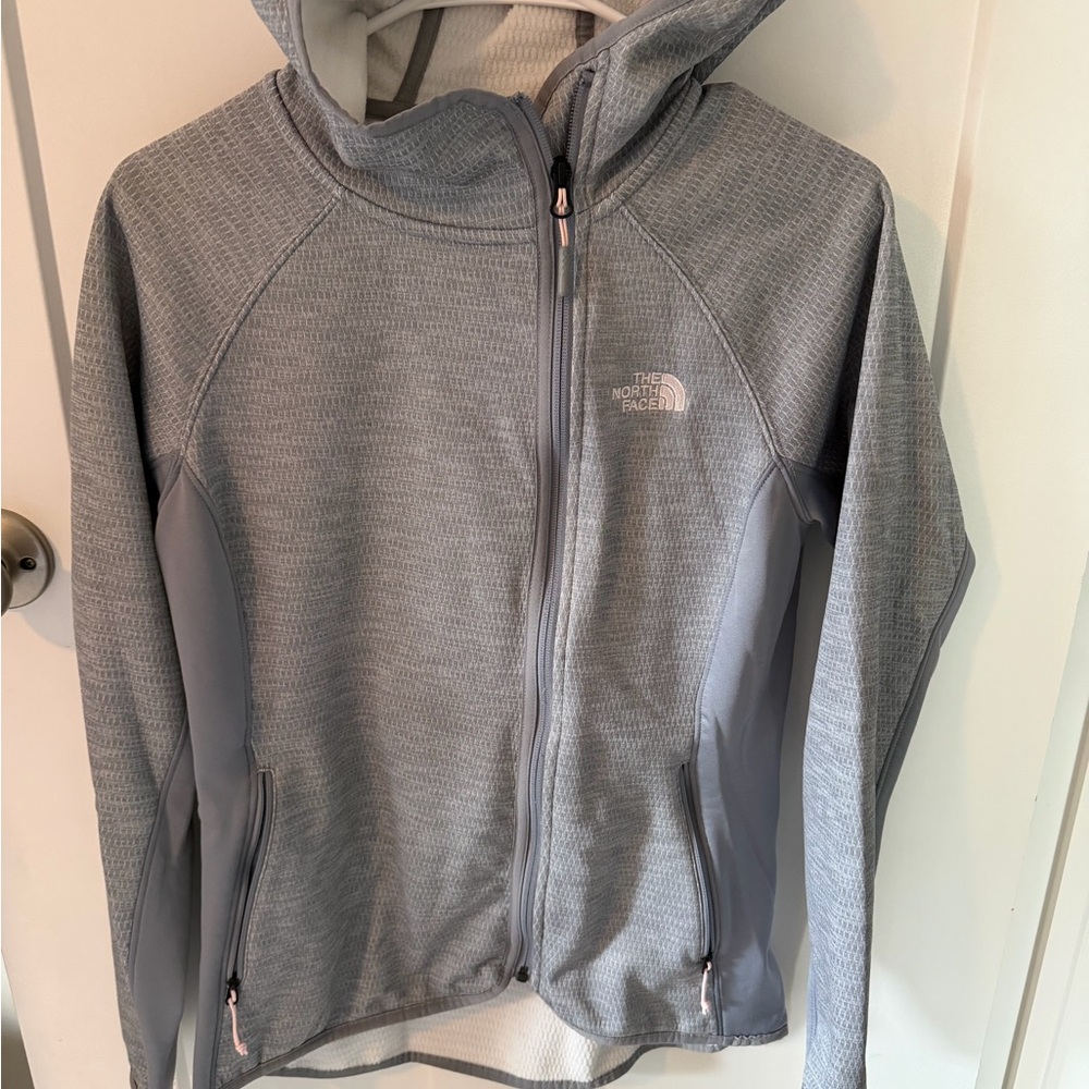 The North Face Gray Full-Zip Hoodie women’s Medium